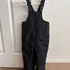Big Chill Black Kids Snow Bib Overalls with Adjustable Straps